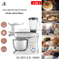 2021 New Heavy Duty Stand Food Cake Mixer Home Used Dough Mixer Machine With 6.5l Rotating Bowl